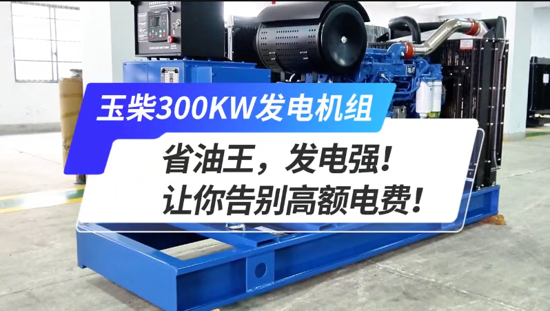「視頻」玉柴300kw發(fā)電機(jī)組，省油王，發(fā)電強(qiáng)！讓你告別高額電費！ 